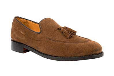 Anthony Veer Men's Kennedy Tassel Loafer Leather Shoe with Side Lacing in Goodyear Welted Construction